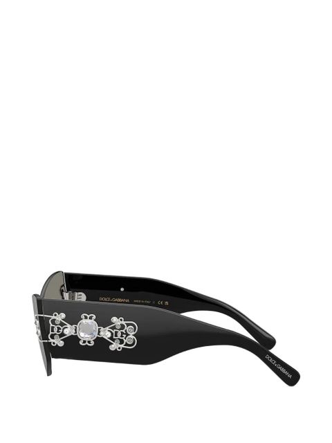 Dolce & Gabbana jewel square-frame sunglasses - Black