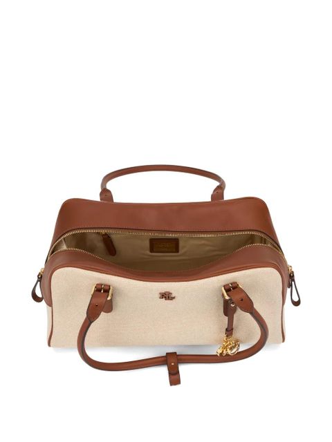 Lauren Ralph Lauren buckle top-handle tote bag - Neutrals