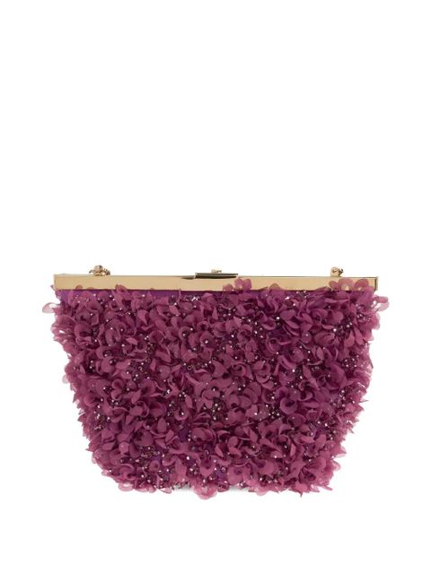 Jimmy Choo Ganache chain-strap clutch bag - Purple