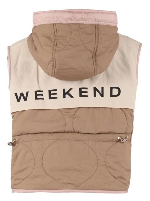 Weekend Max Mara hooded quilted gilet - Pink
