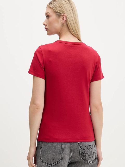 HUGO t-shirt damski kolor czerwony 50512002