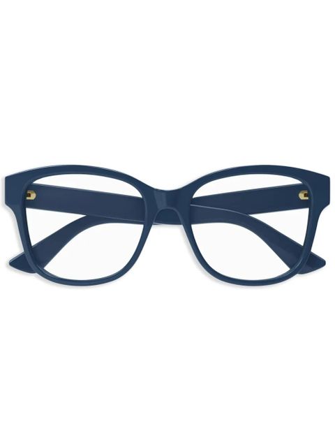 Gucci Eyewear logo-print frames - Blue - zdjęcie produktu nr 1