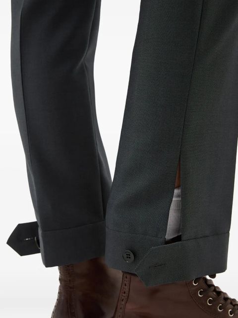 Versace wool-mohair formal pants - Grey