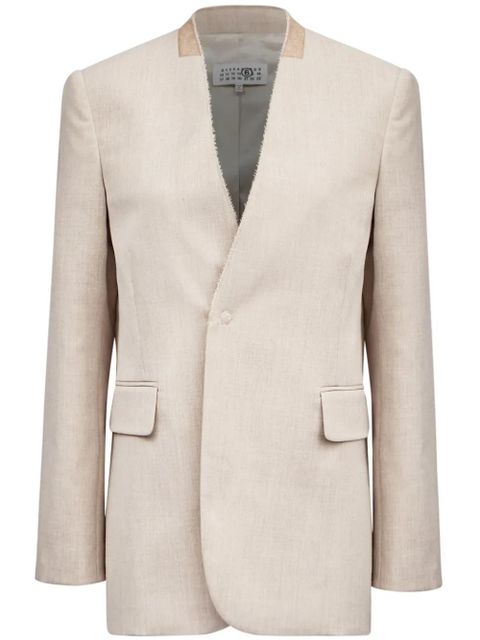 MM6 Maison Margiela single-breasted blazer - Neutrals - zdjęcie produktu nr 1