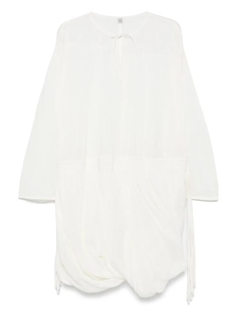 TOTEME drawstring-waist dress - White - zdjęcie produktu nr 1