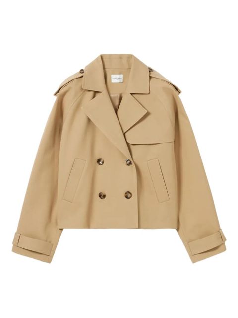 Claudie Pierlot cropped trench jacket - Neutrals - zdjęcie produktu nr 1