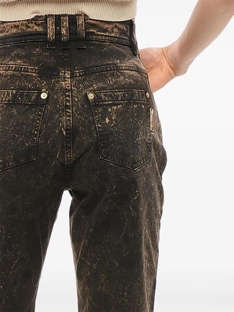 Balmain acid-wash straight jeans - Black