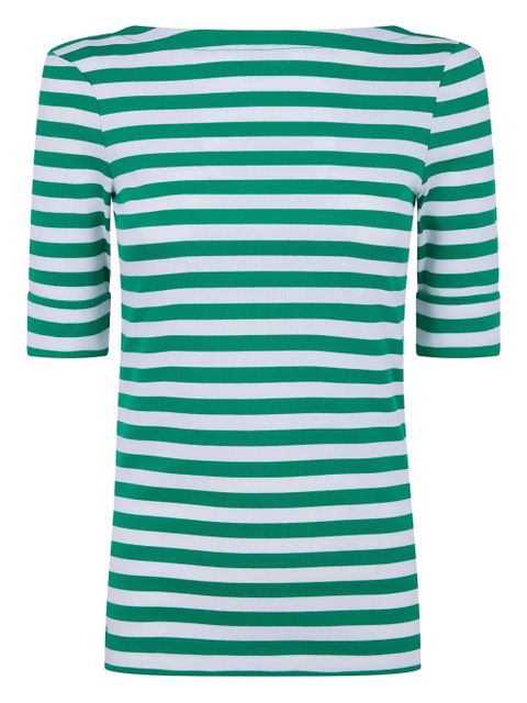 Lauren Ralph Lauren striped half-sleeves top - Green - zdjęcie produktu nr 1