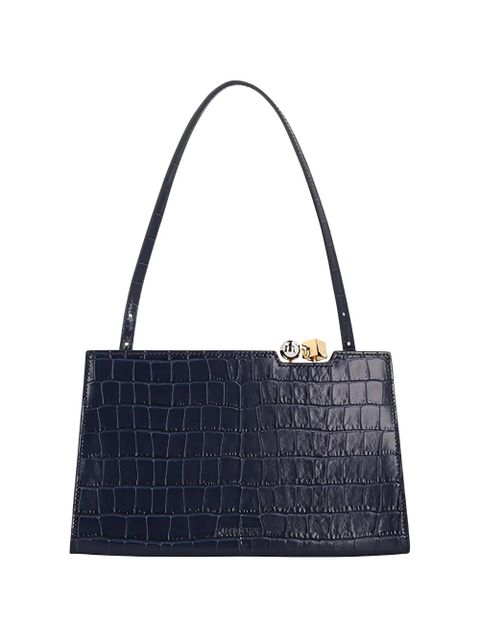 Jacquemus Le Salon croc-effect shoulder bag - Blue - zdjęcie produktu nr 1