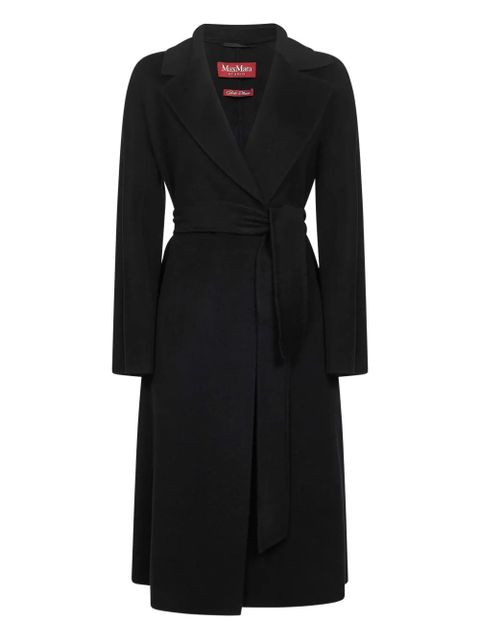 Max Mara lapel-collar belted coat - Black - zdjęcie produktu nr 1