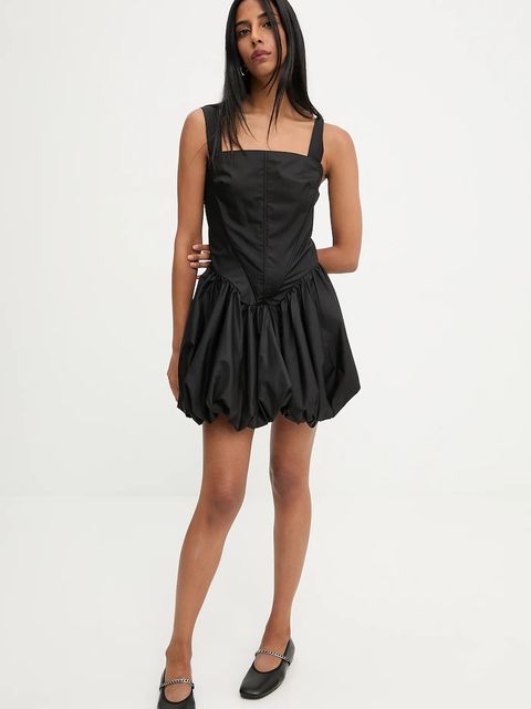 Answear.LAB sukienka kolor czarny mini rozkloszowana - zdjęcie produktu nr 2