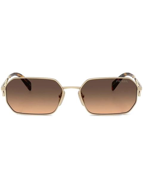 Prada Eyewear gradient rectangle-shape sunglasses - Gold - zdjęcie produktu nr 1
