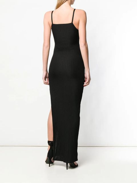 Balmain knit side slit dress - Black