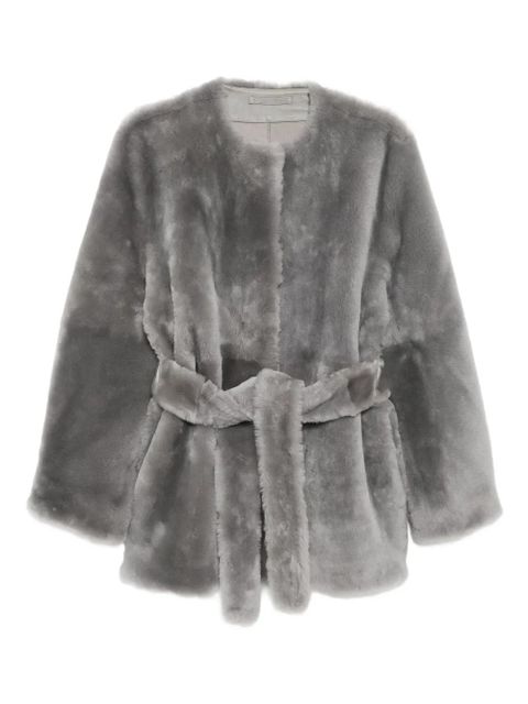 TOTEME plush shearling jacket - Grey - zdjęcie produktu nr 1