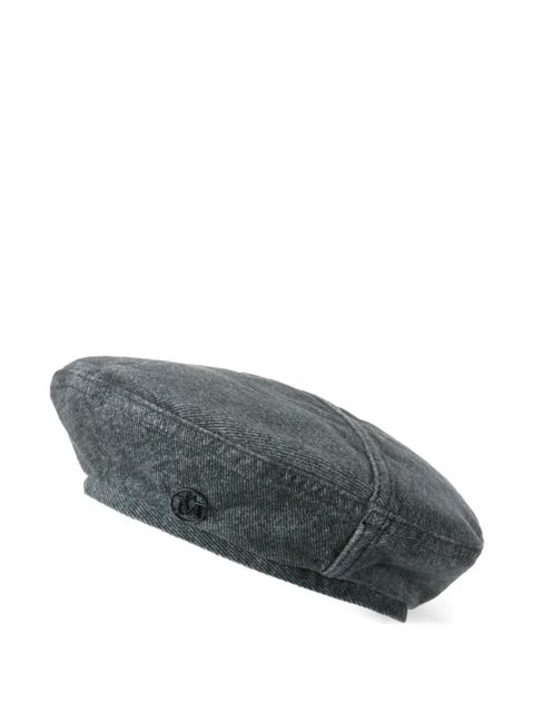 Maison Michel logo-plaque hat - Grey - zdjęcie produktu nr 1