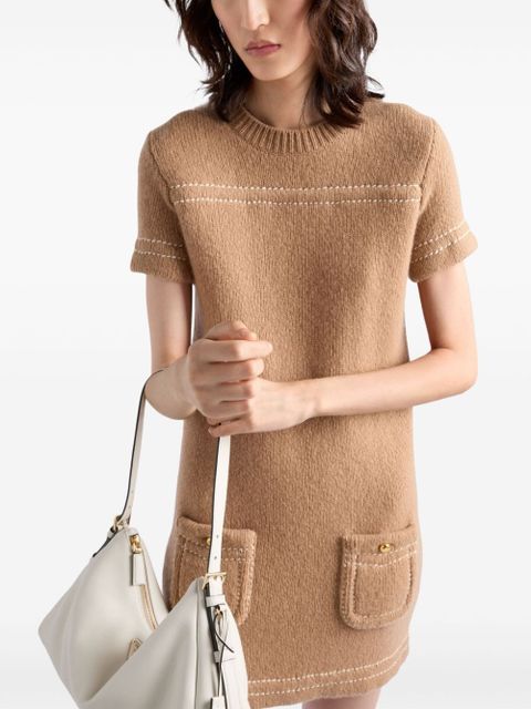 Prada cashmere mini dress - Brown