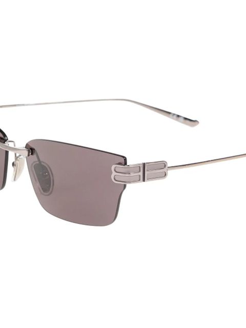 Balenciaga Eyewear rectangle rimless sunglasses - Silver - zdjęcie produktu nr 2