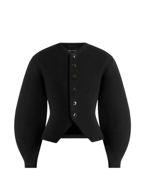 Manière De Voir Aya balloon-sleeve hourglass jacket - Black - zdjęcie produktu nr 1