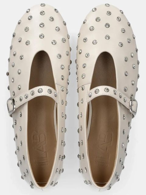 Answear.LAB baleriny skórzane kolor biały