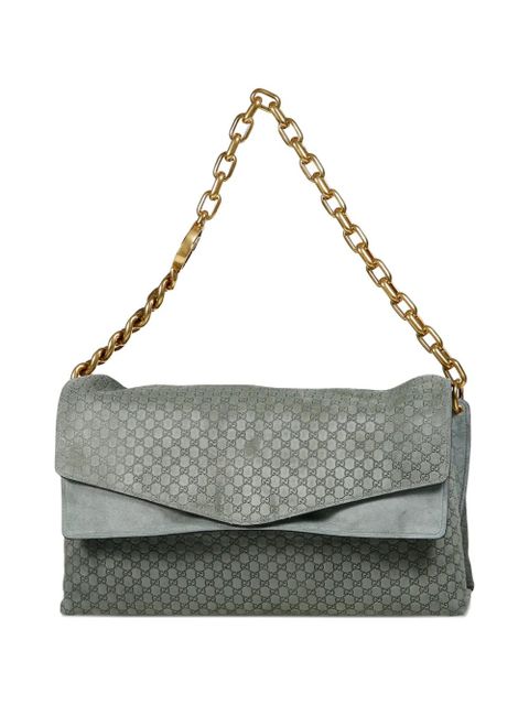 Gucci large suede shoulder bag - Grey - zdjęcie produktu nr 1