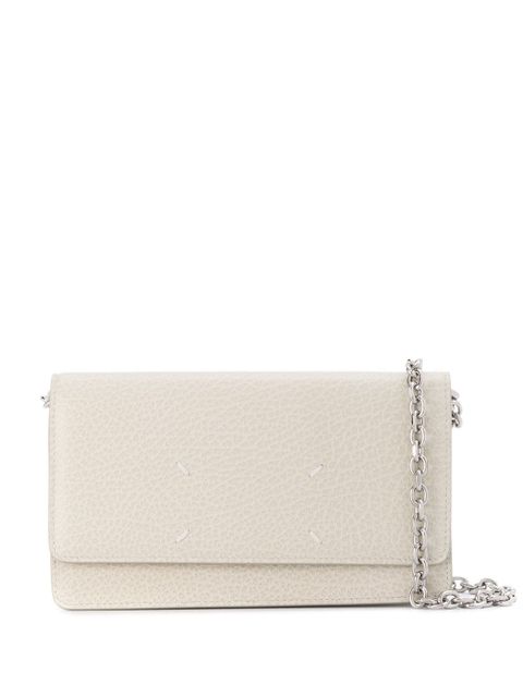 Maison Margiela four-stitch leather wallet-on-chain - White - zdjęcie produktu nr 1