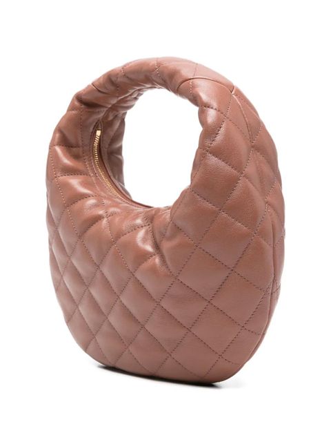 Saint Laurent baby Icarino quilted logo tote bag - Brown