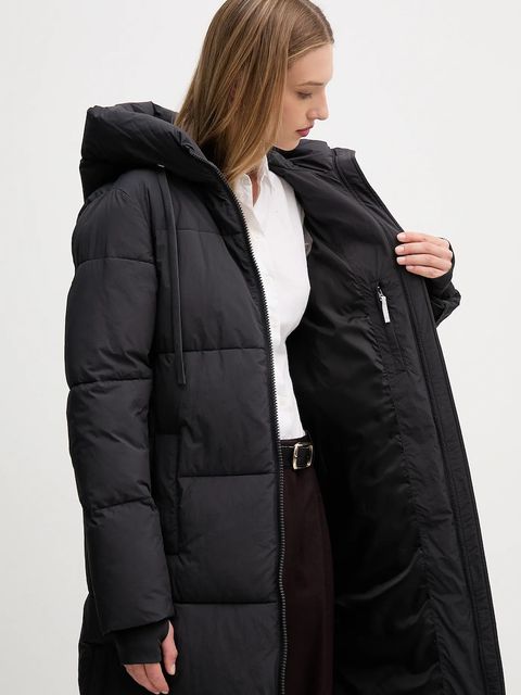 Mos Mosh kurtka Ollie kolor beżowy zimowa oversize 170810