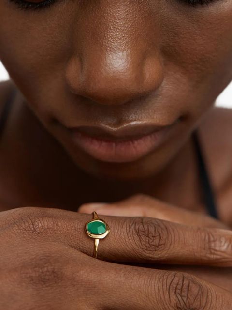 Monica Vinader Odyssey onyx ring - Gold - zdjęcie produktu nr 2