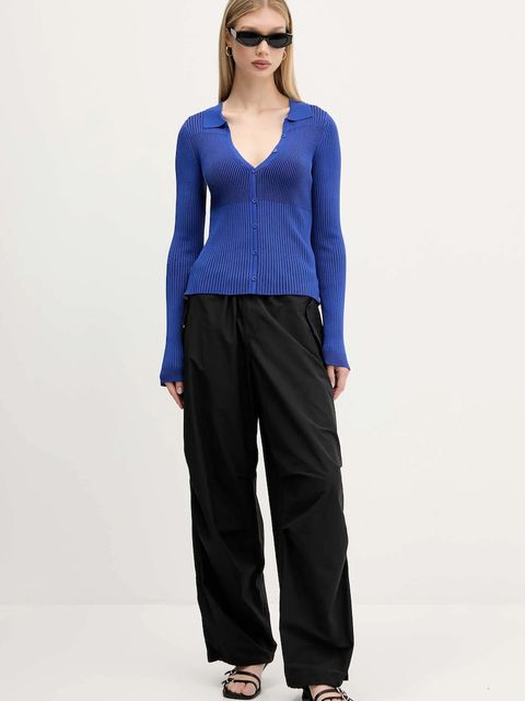 Desigual sweter BETHEL damski kolor niebieski lekki 25WWJF29 - zdjęcie produktu nr 2