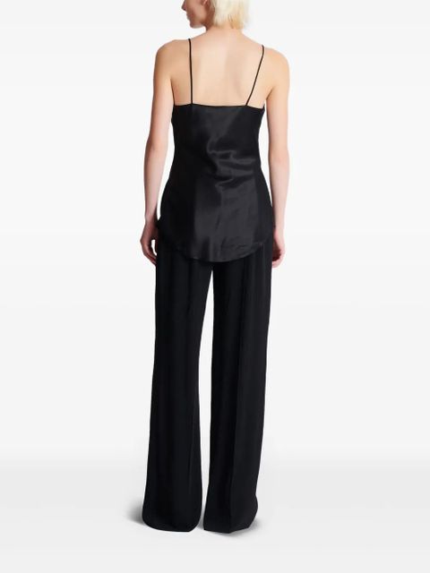 Balmain draped satin top - Black - zdjęcie produktu nr 2