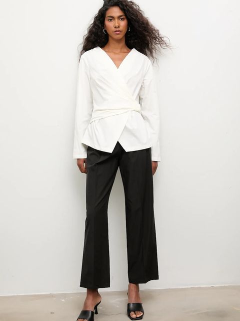 Answear.LAB koszula bawełniana damska kolor biały regular