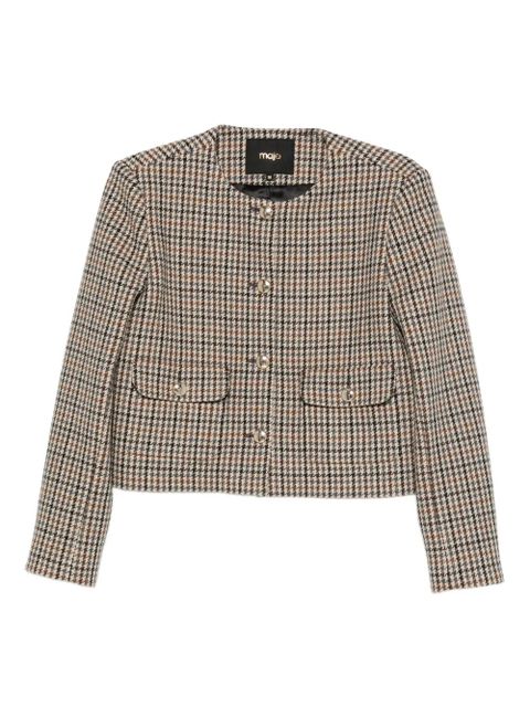 Maje houndstooth button-fastening jacket - Neutrals - zdjęcie produktu nr 1
