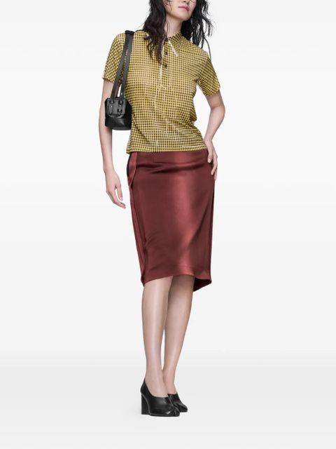 Maison Margiela gingham polo top - Yellow - zdjęcie produktu nr 2