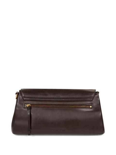 DRIES VAN NOTEN buckle leather shoulder bag - Brown