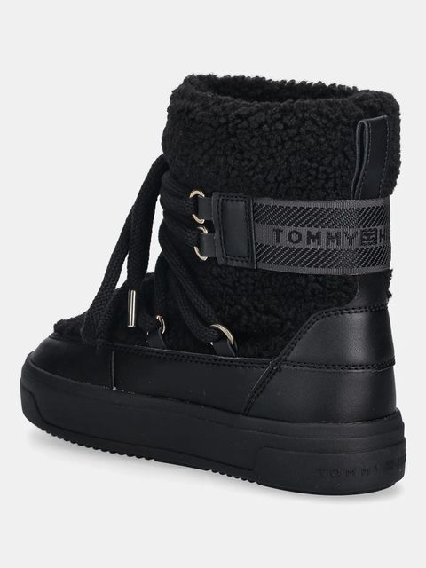 Tommy Hilfiger śniegowce FAUX SHEARLING SNOWBOOT kolor czarny FW0FW08788
