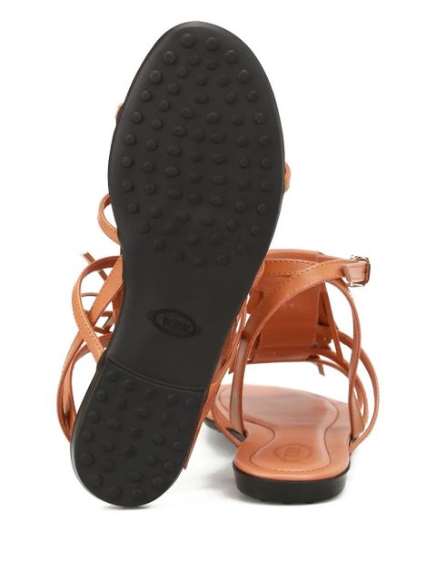 Tod's fringed sandals - Brown