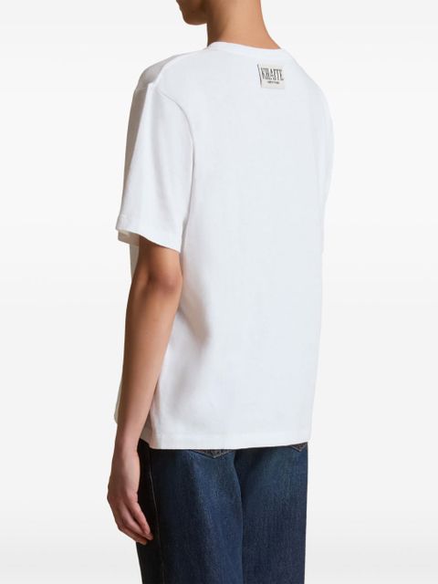 KHAITE The Mae logo-appliqué T-shirt - White