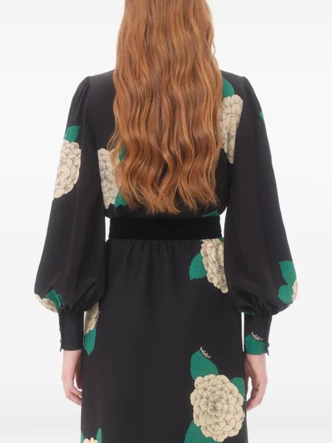 Valentino Garavani Apres L'Hiver floral-print shirt - Black