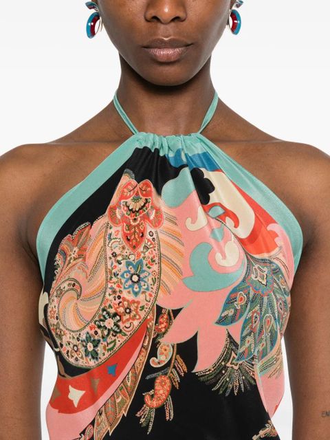 ETRO halterneck top - Pink