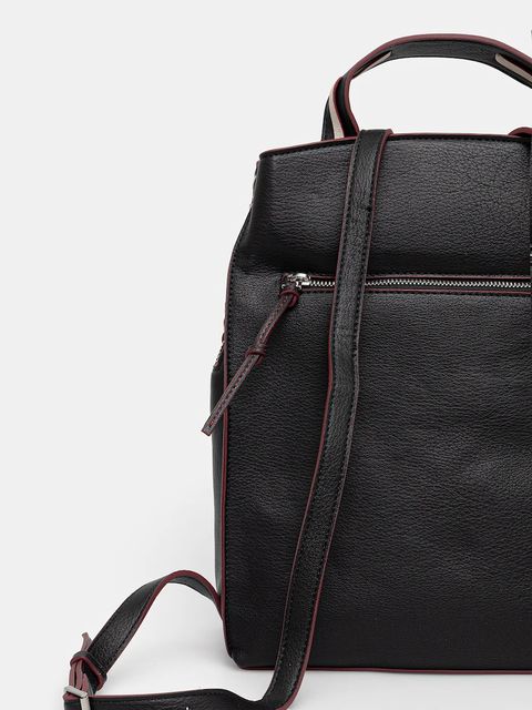 Desigual plecak MANHATTAN PESPUNTES damski kolor czarny duży gładki 25WAKP17