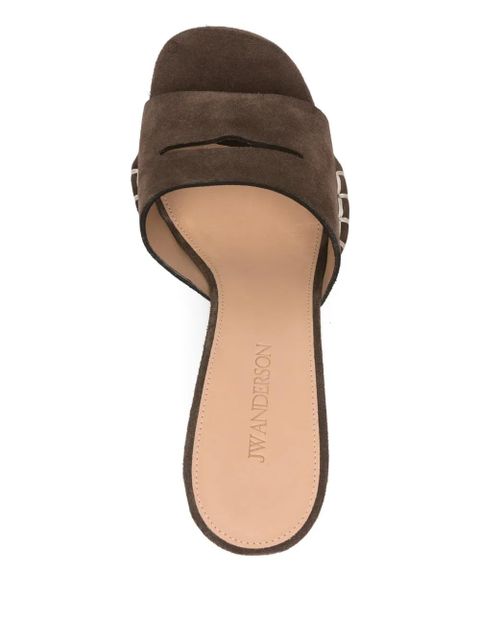 JW Anderson stitch-detail sandals - Brown