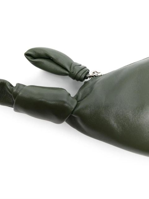LEMAIRE small Croissant leather shoulder bag - Green