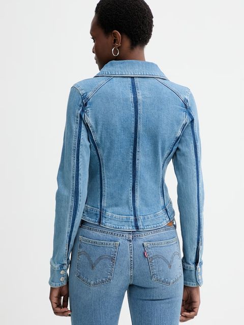 Levi's kurtka jeansowa SHADOW SEAMED SHAPED - zdjęcie produktu nr 2