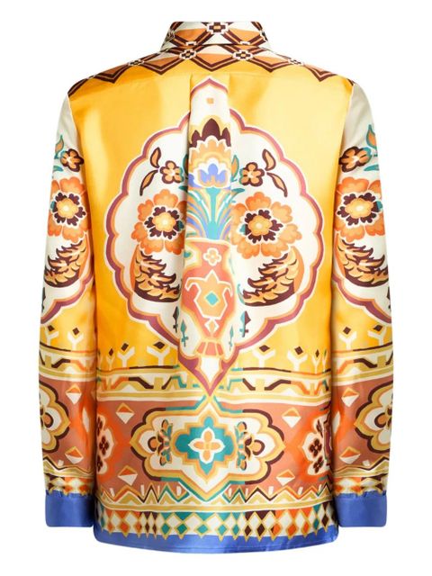 ETRO printed silk shirt - Yellow - zdjęcie produktu nr 2