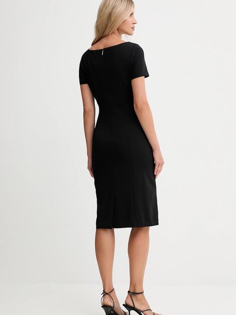 Calvin Klein sukienka kolor czarny mini prosta LV044D063G