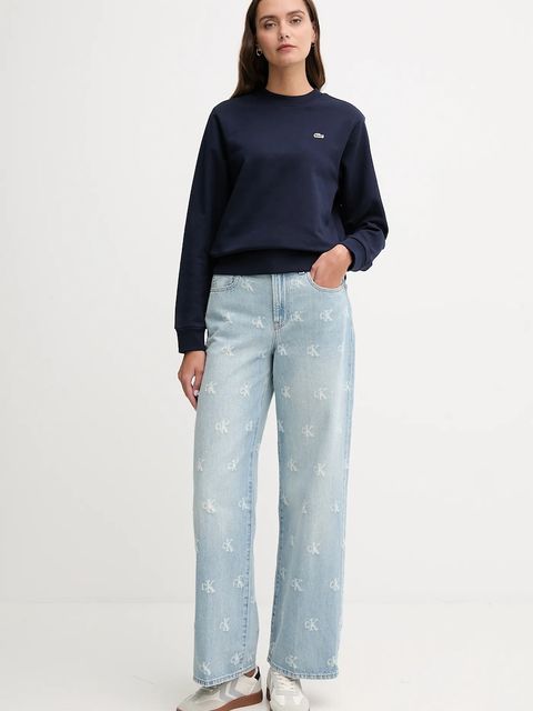 Lacoste bluza bawełniana damska kolor granatowy gładka SF5270 - zdjęcie produktu nr 2