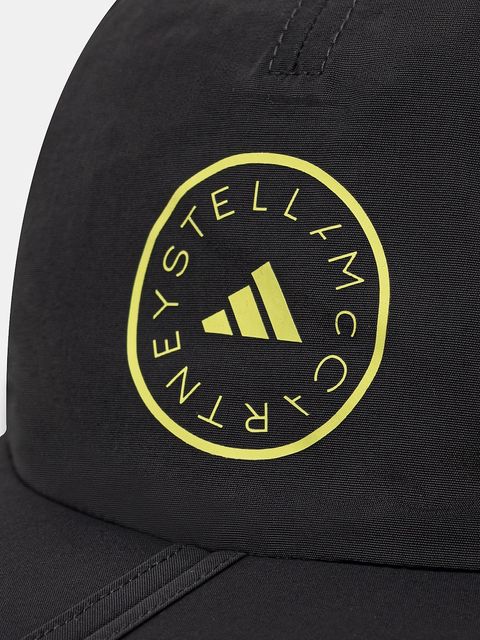 adidas by Stella McCartney czapka z daszkiem kolor szary z aplikacją JN4862