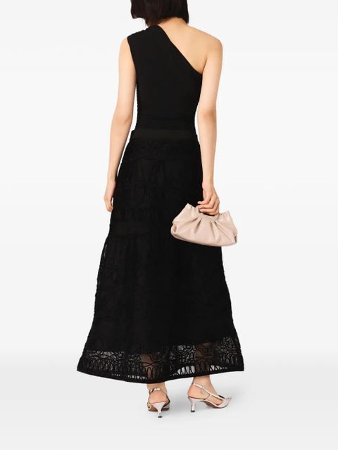 Maje asymmetric one-shoulder body - Black