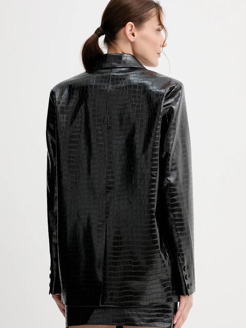 ISABELLE BLANCHE marynarka kolor czarny jednorzędowa gładka IS25FW-J029-T006