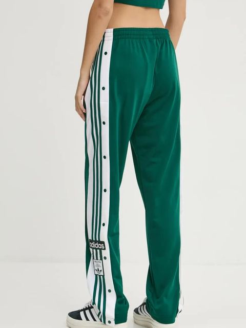 adidas Originals spodnie Adibreak damskie kolor zielony wzorzyste JD0852